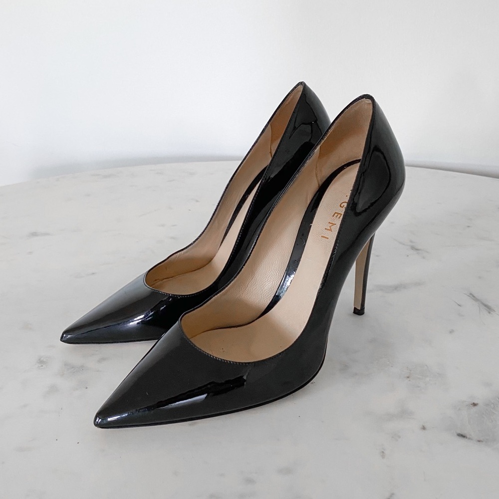M. GEMI Patent Leather Pumps 38